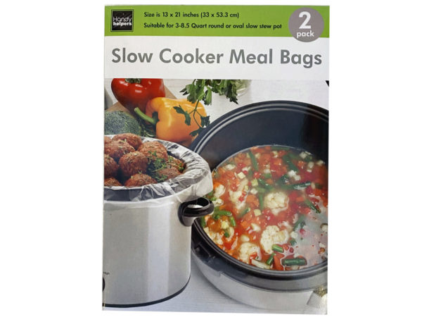 Case of 12 - 2 pack slow cooker meal bags