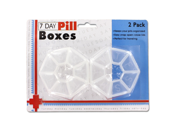 Case of 24 - 7-Day Pill Box Set