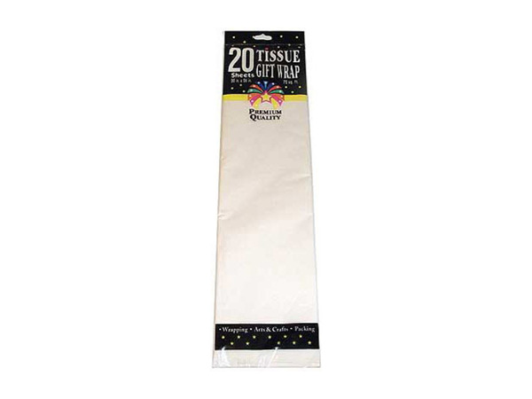 Case of 24 - White Gift Wrap Tissue Paper