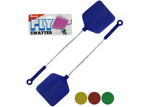 Case of 24 - Fly Swatters with Wire Handles