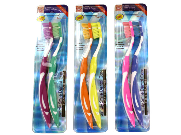 Case of 24 - Medium Bristle Toothbrushes Set