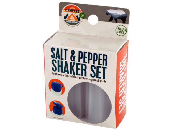 Case of 20 - Camping Salt & Pepper Shaker Set