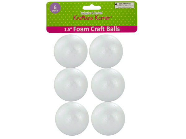 Case of 24 - Medium Foam Craft Balls