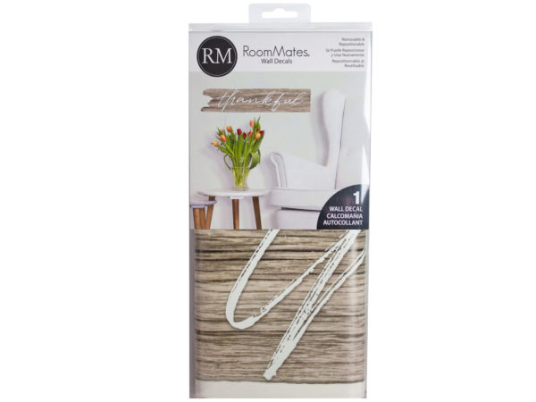 Case of 4 - thankful peel & stick wall decals set