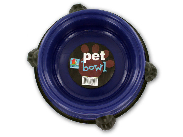 Case of 24 - Round Pet Bowl with Paw Base