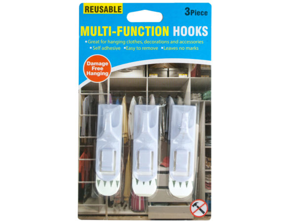 Case of 20 - Reusable Multi-Function Hooks Set