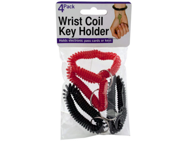 Case of 20 - Wrist Coil Key Holder Set