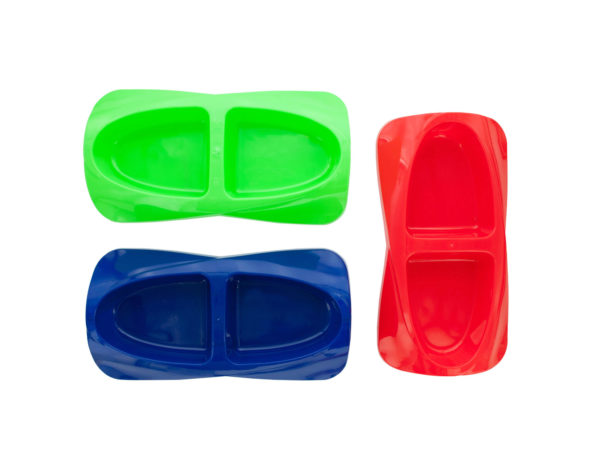 Case of 20 - Two-Section Cat Bowl