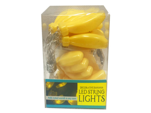 Case of 6 - Battery Operated Banana Bunch Decorative String light
