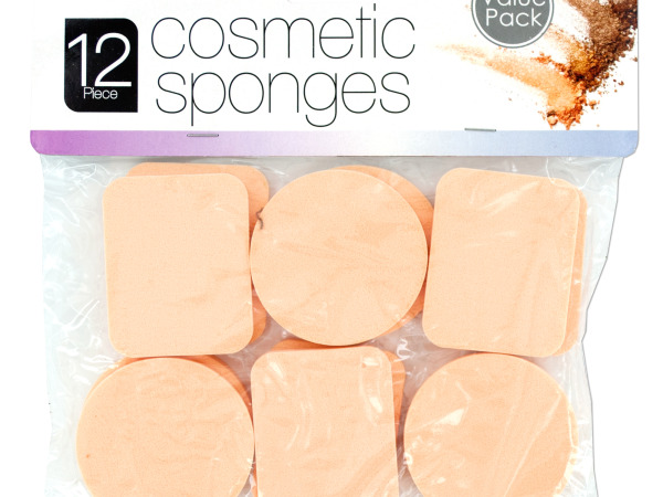 Case of 12 - Cosmetic Sponges Set