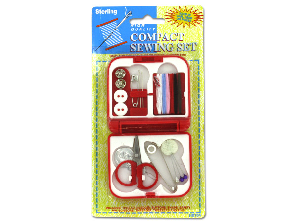 Case of 24 - Compact Sewing Kit in Case