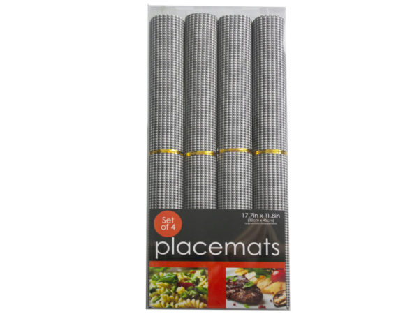 Case of 5 - 4 Piece Rolled Placemats
