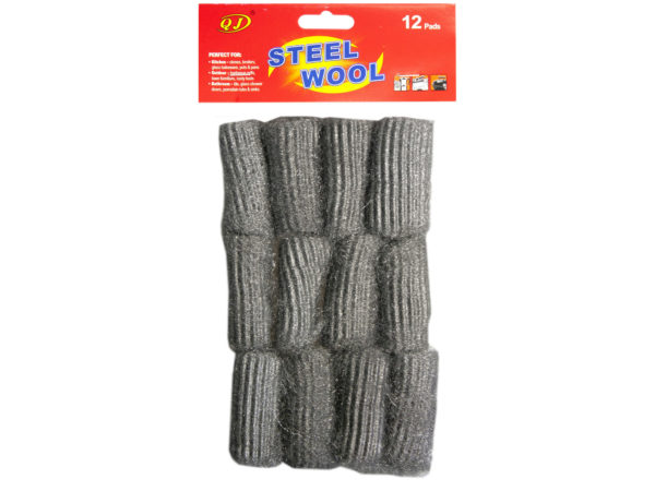 Case of 30 - 12 Pack Steel Wool Pads