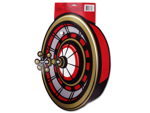 Case of 36 - Roulette Wheel Cardboard Party Cutout