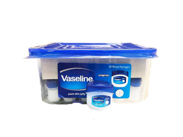 Case of 48 - Mini Vaseline Petroleum Jelly Countertop Display