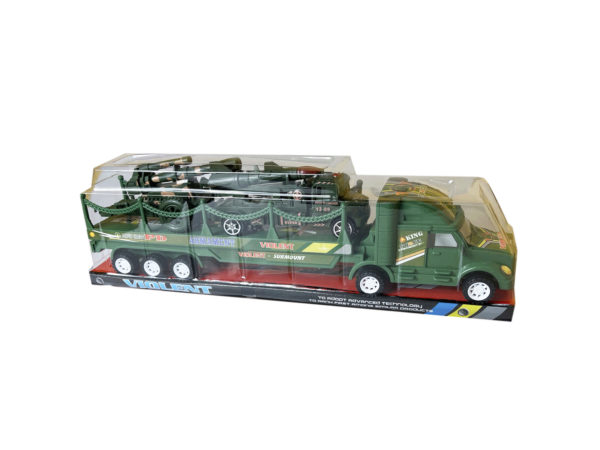 Case of 2 - Friction Army Trailer with 1 Missile