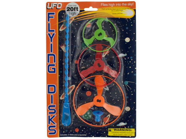 Case of 18 - UFO Flying Disc Play Set