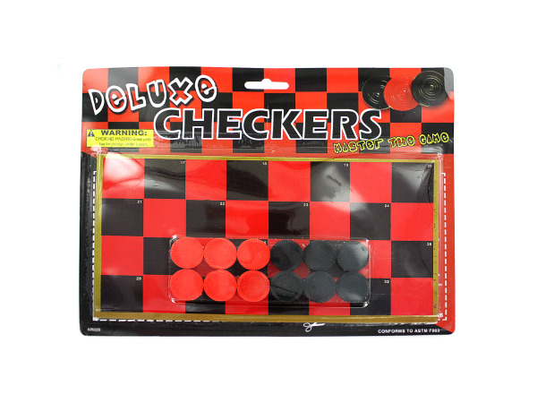 Case of 36 - Toy Checkers Game Set