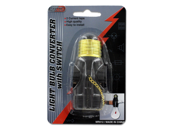 Case of 24 - Light Bulb Converter with Switch