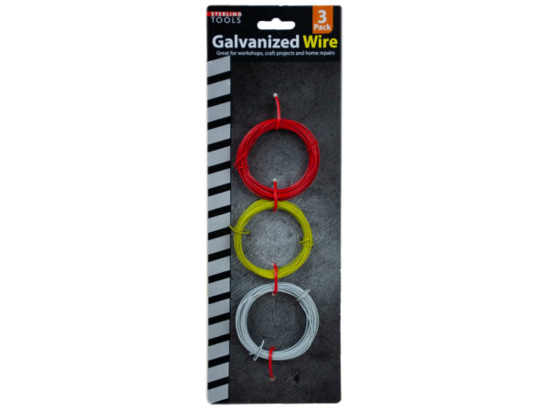 Case of 12 - Colored Galvanized Wire Set 3 Piece