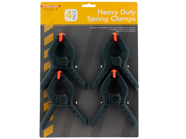 Case of 24 - Heavy Duty Spring Clamps