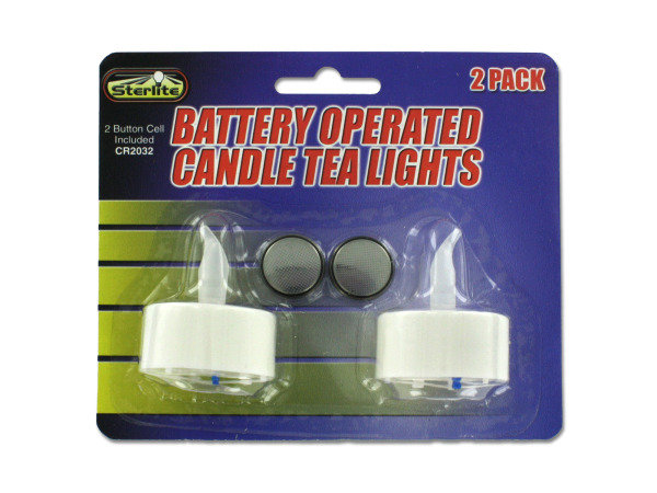 Case of 24 - Decorative LED Tea Light Candles Set