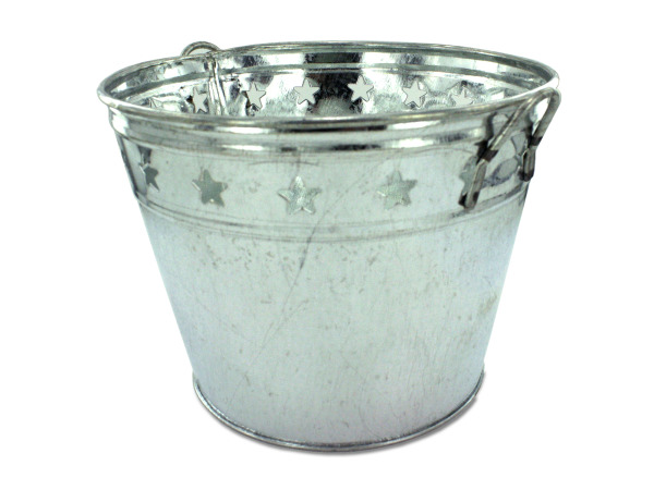 Case of 12 - Tin Bucket with Stars