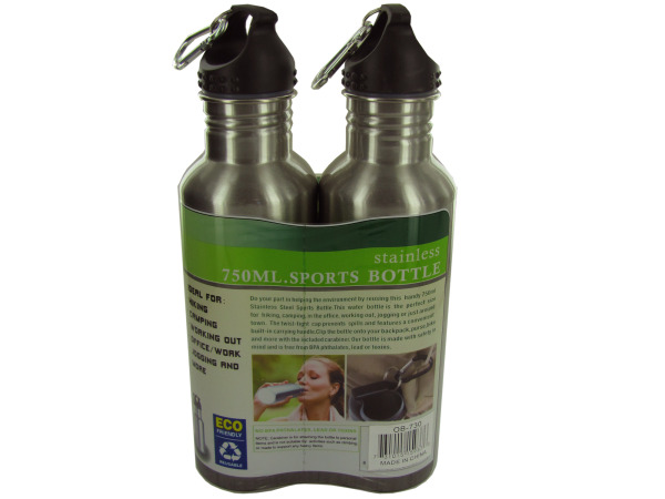 Case of 1 - 24 oz. Stainless Steel Sports Bottle Set