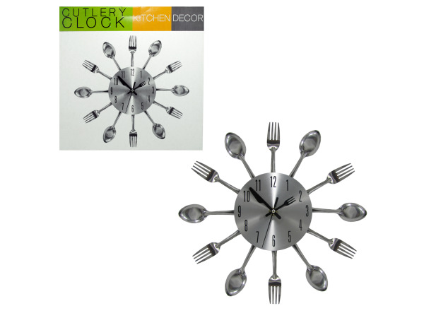 Case of 1 - Kitchen Cutlery Wall Clock