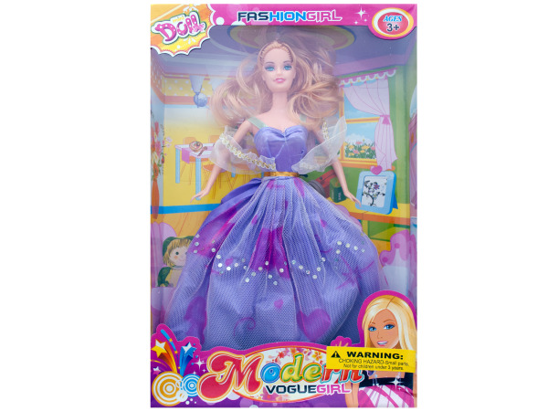 Case of 4 - Fashion Doll with Sparkle Gown