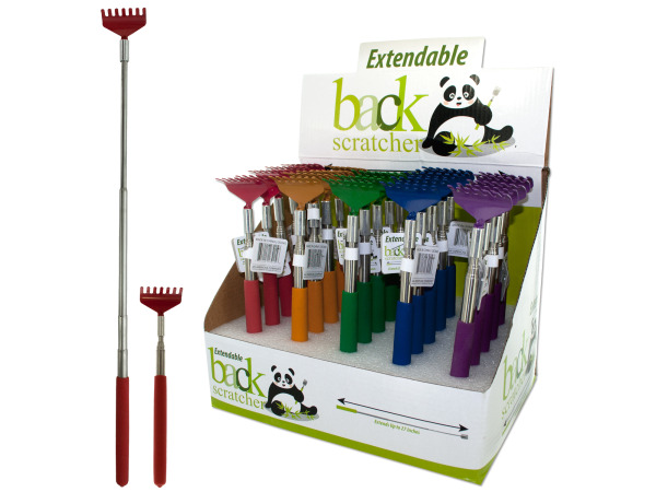 Case of 25 - Colorful Back Scratcher Countertop Display