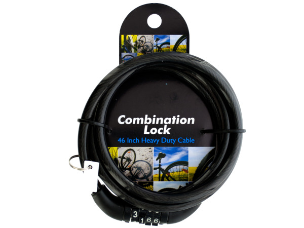 Case of 4 - Combination Cable Lock