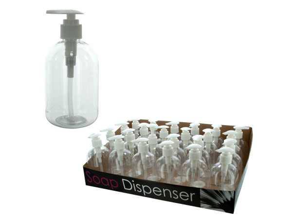 Case of 24 - 10 oz. Soap Dispenser Bottle Countertop Display