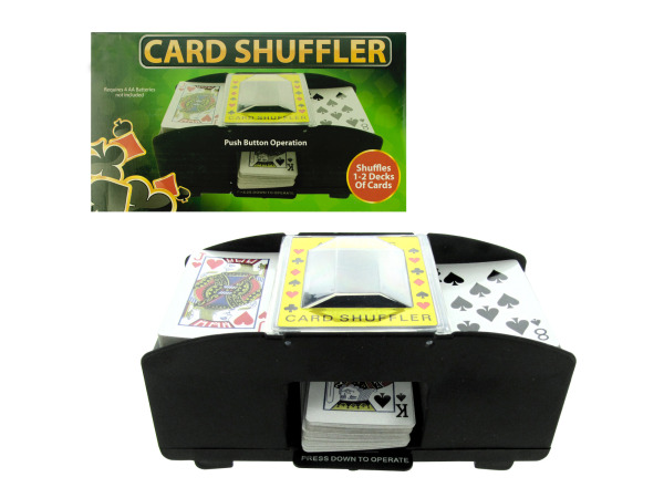 Case of 12 - Battery Operated Playing Card Shuffler