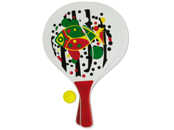 Case of 4 - Paddle Ball Game Set