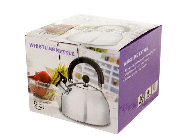 Case of 1 - Whistling Stainless Steel Tea Kettle