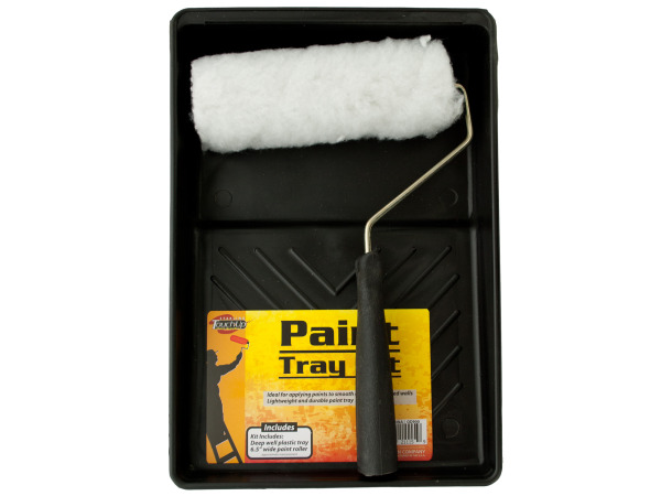 Case of 4 - Paint Roller & Tray Kit