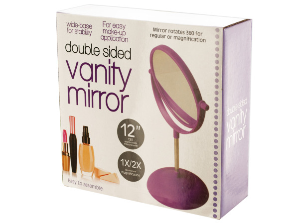 Case of 4 - Double-Sided Vanity Mirror