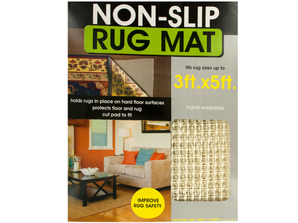 Case of 4 - Protective Non-Slip Rug Mat
