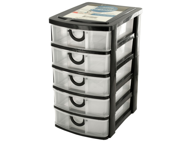 Case of 4 - 5 Drawer Desktop Storage Organizer