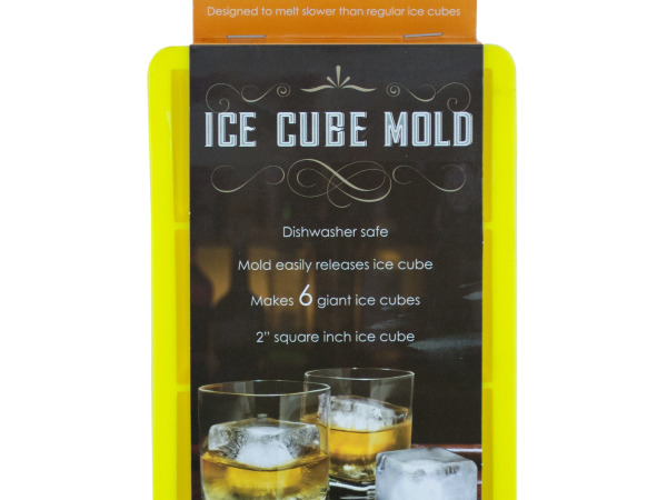 Case of 6 - Large Silicone Ice Cube Mold