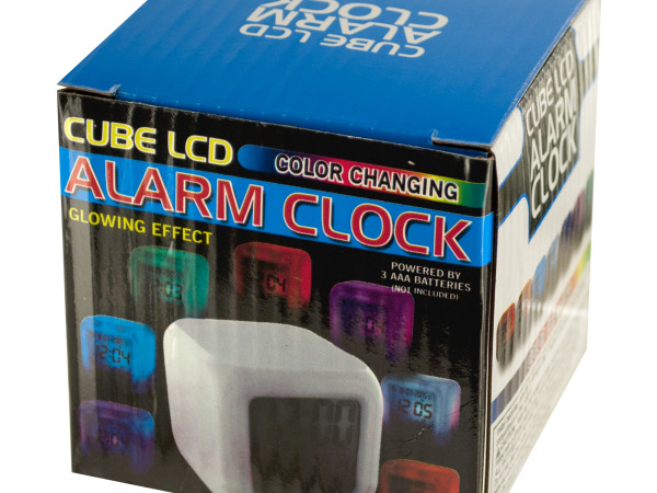Case of 5 - LED Color Changing Digital Alarm Clock