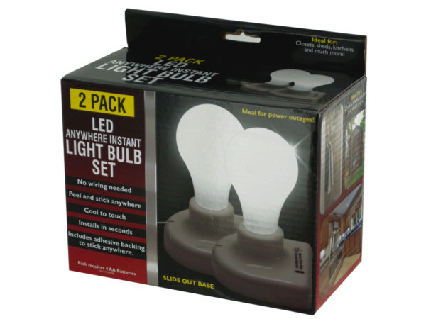 Case of 4 - LED Anywhere Instant Light Bulb Set
