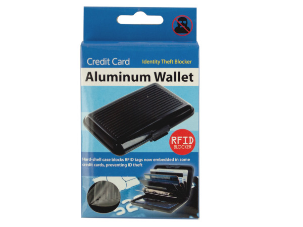Case of 12 - Aluminum Credit Card Wallet