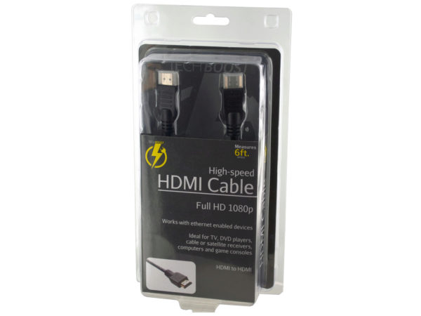 Case of 6 - High-Speed HDMI Cable