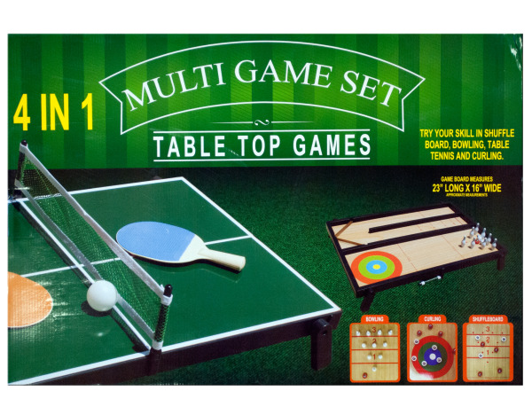 Case of 1 - 4 in 1 Tabletop Multi-Game Set