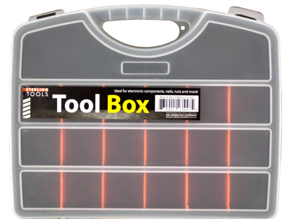 Case of 12 - Snap-Close Tool Box