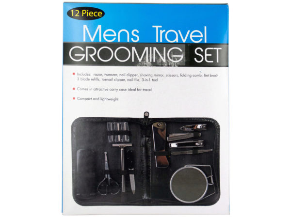 Case of 3 - Men's Travel Grooming Set