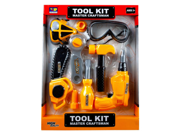 Case of 4 - Assorted Construction Tools Play Set