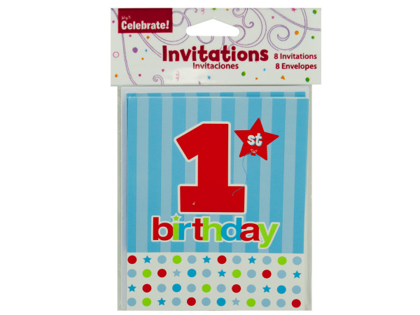 Case of 24 - 1st Birthday Invitations